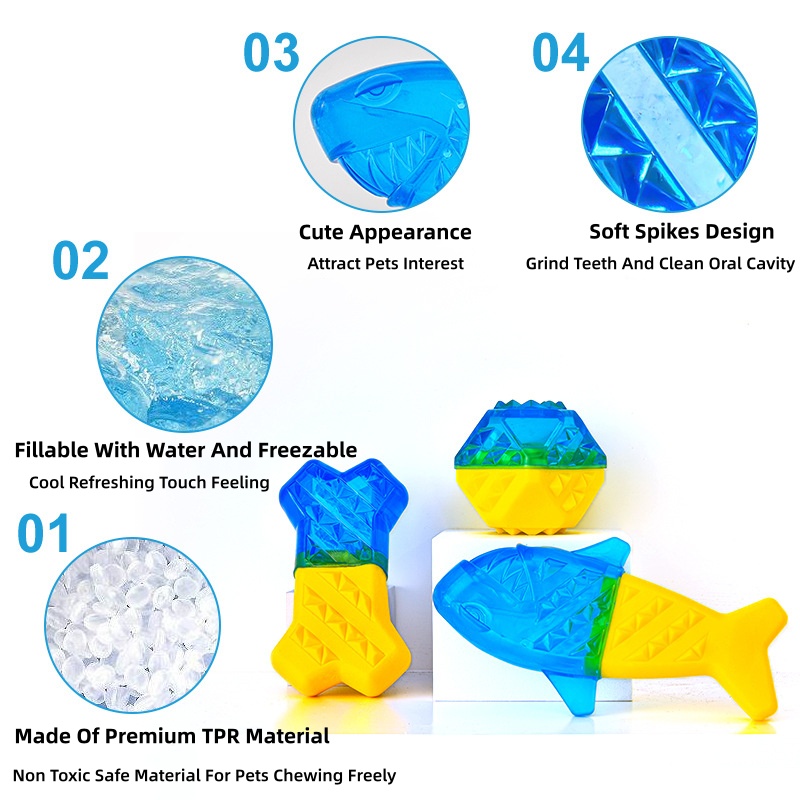 Summer Cooling Dog Chew Toys F - Teeth Cleaning Dog Chew Bone review and price