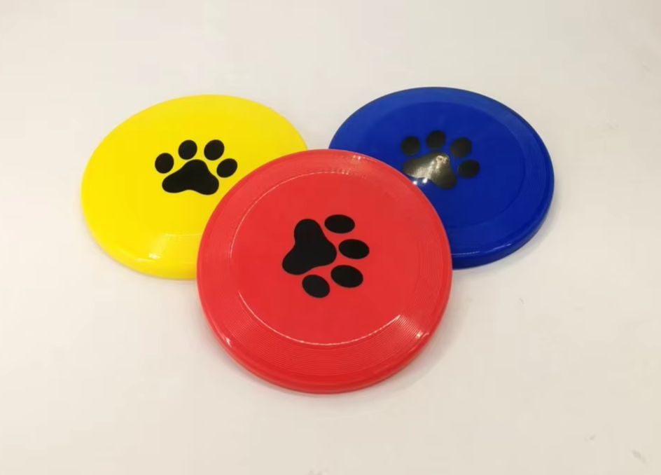 Hard Plastic Dog Frisbee  Paw  - Flying Disc Dog Training Toy review and price
