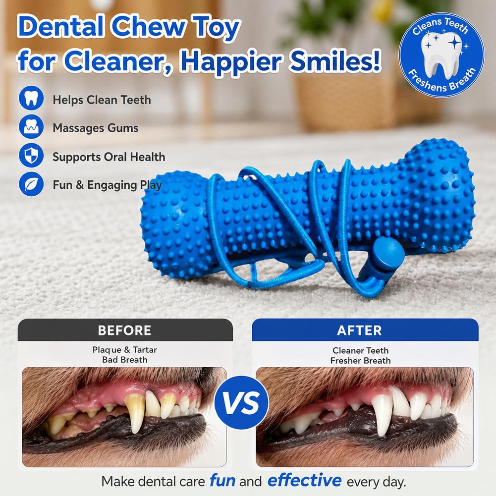 Dog Teeth Cleaning Chew Toy Bi - Teeth Cleaning Dog Chew Bone review and price