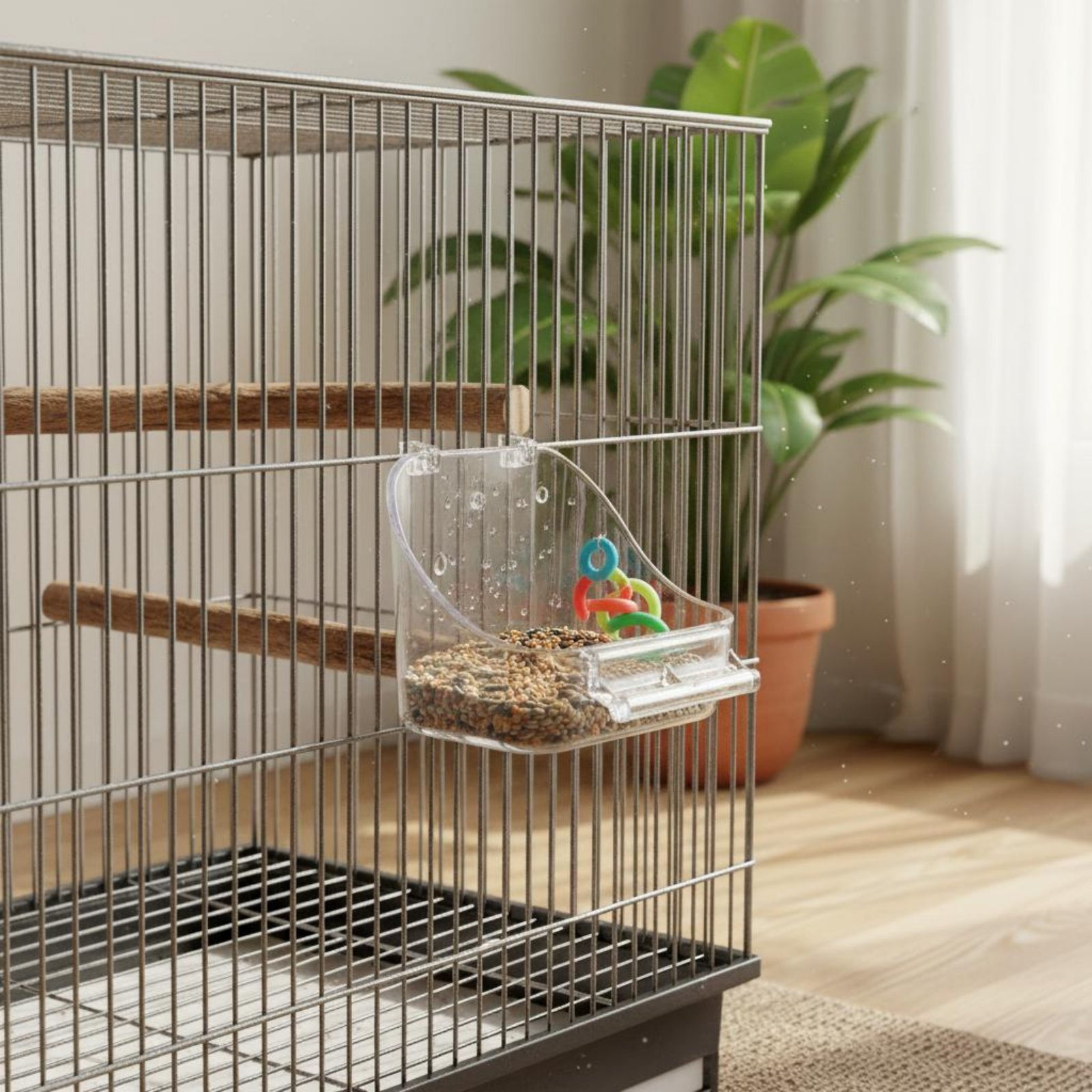 Bird Food Bowl Removable Enclo - Pet Feeders review and price
