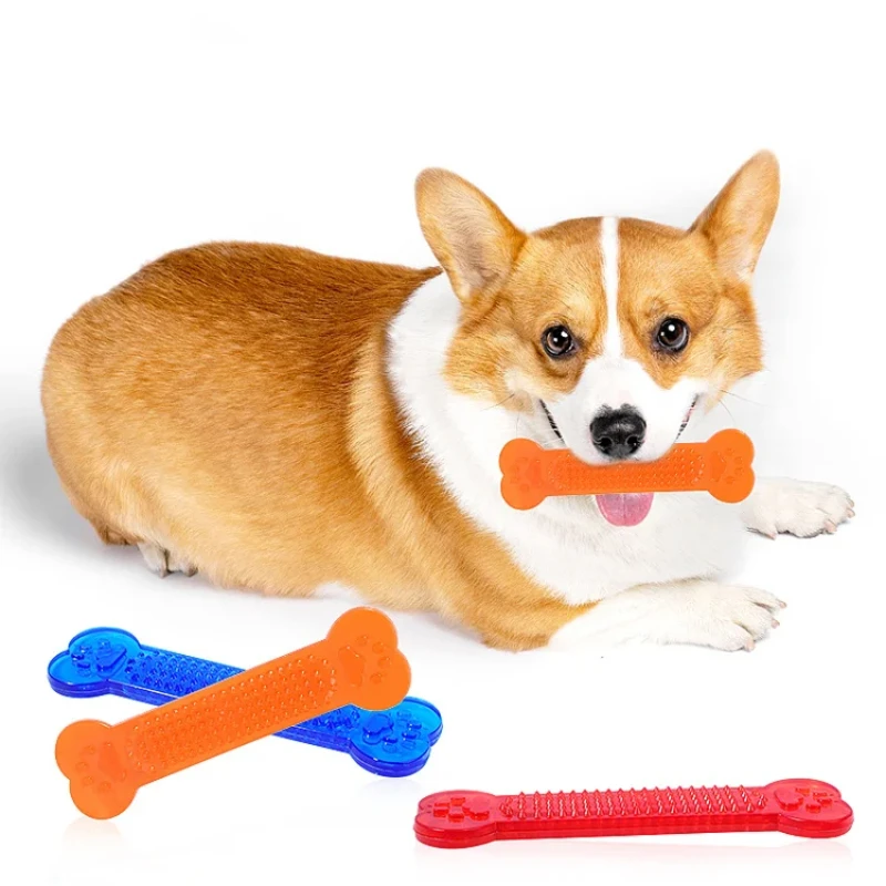 Super Tough Dog Bone Chew Toy  - Teeth Cleaning Dog Chew Bone review and price