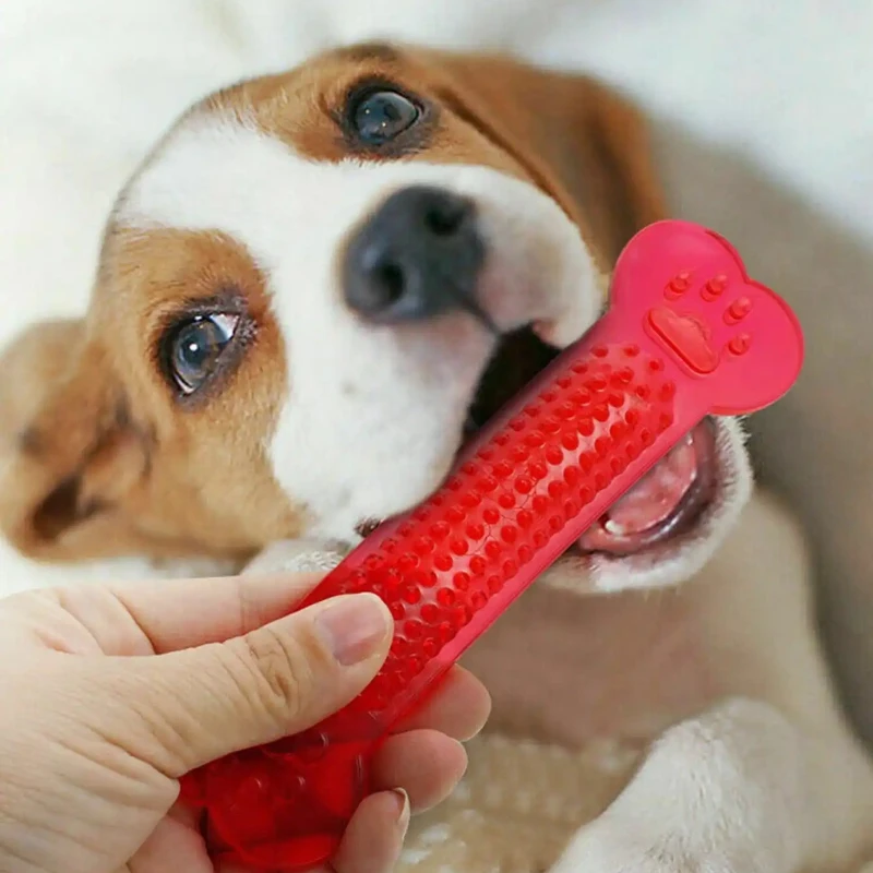Super Tough Dog Bone Chew Toy  - Teeth Cleaning Dog Chew Bone review and price