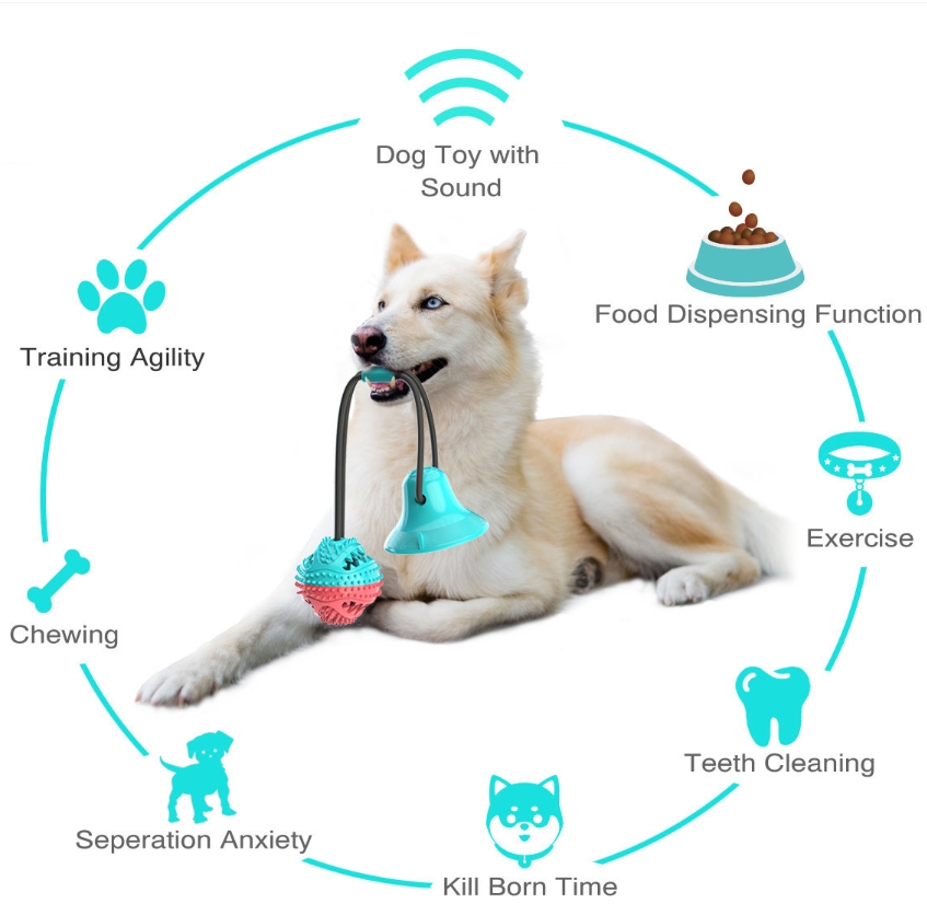Dog Chew Toys for Aggressive C - Rubber Treat Dispensing Dog Toy review and price