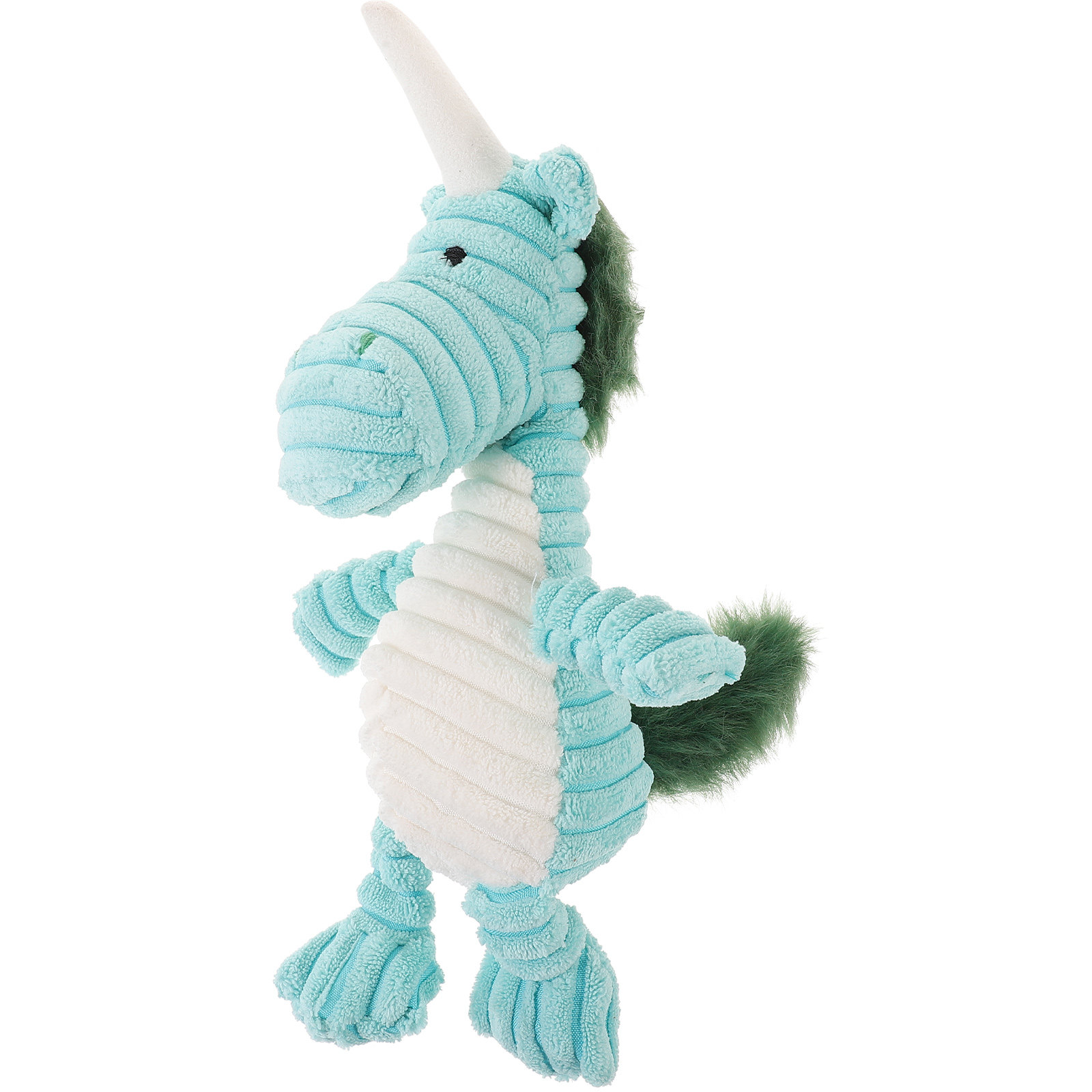 Striped Unicorn Plush Squeaky  - Flying Disc Dog Training Toy review and price
