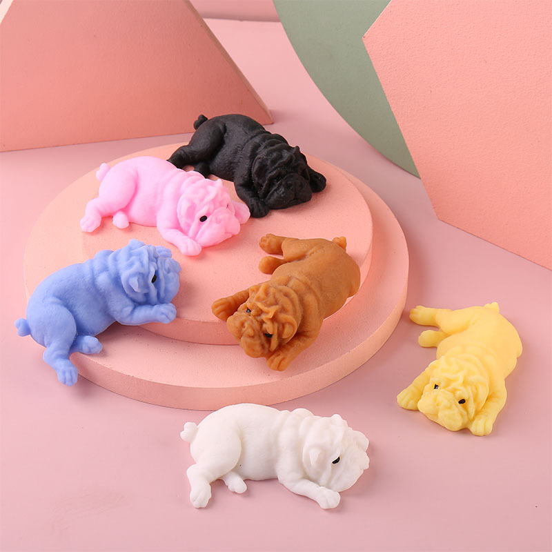 Squishy Dogs Anime Fidget Toys - Interactive Squeaky Plush Dog Toy review and price