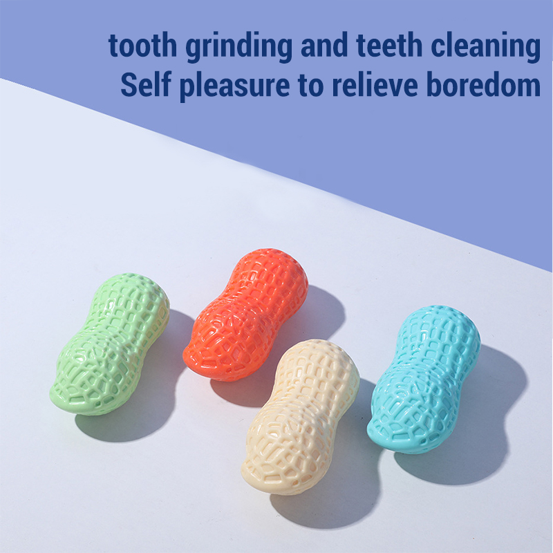 Squeaky Peanut Bone Dog Chew T - Teeth Cleaning Dog Chew Bone review and price