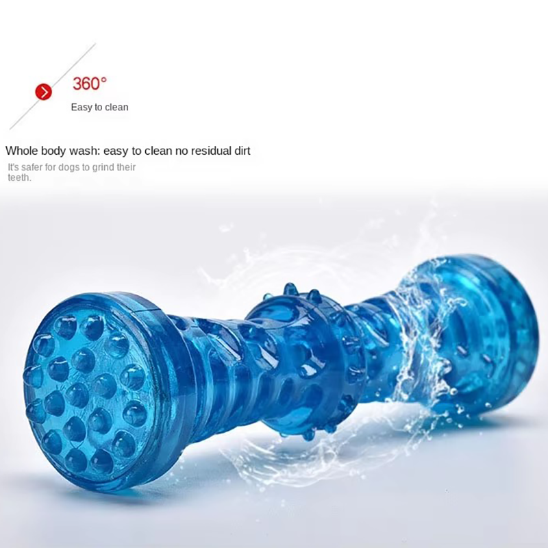 Squeaky Rubber Dog Chew Toy Bi - Teeth Cleaning Dog Chew Bone review and price