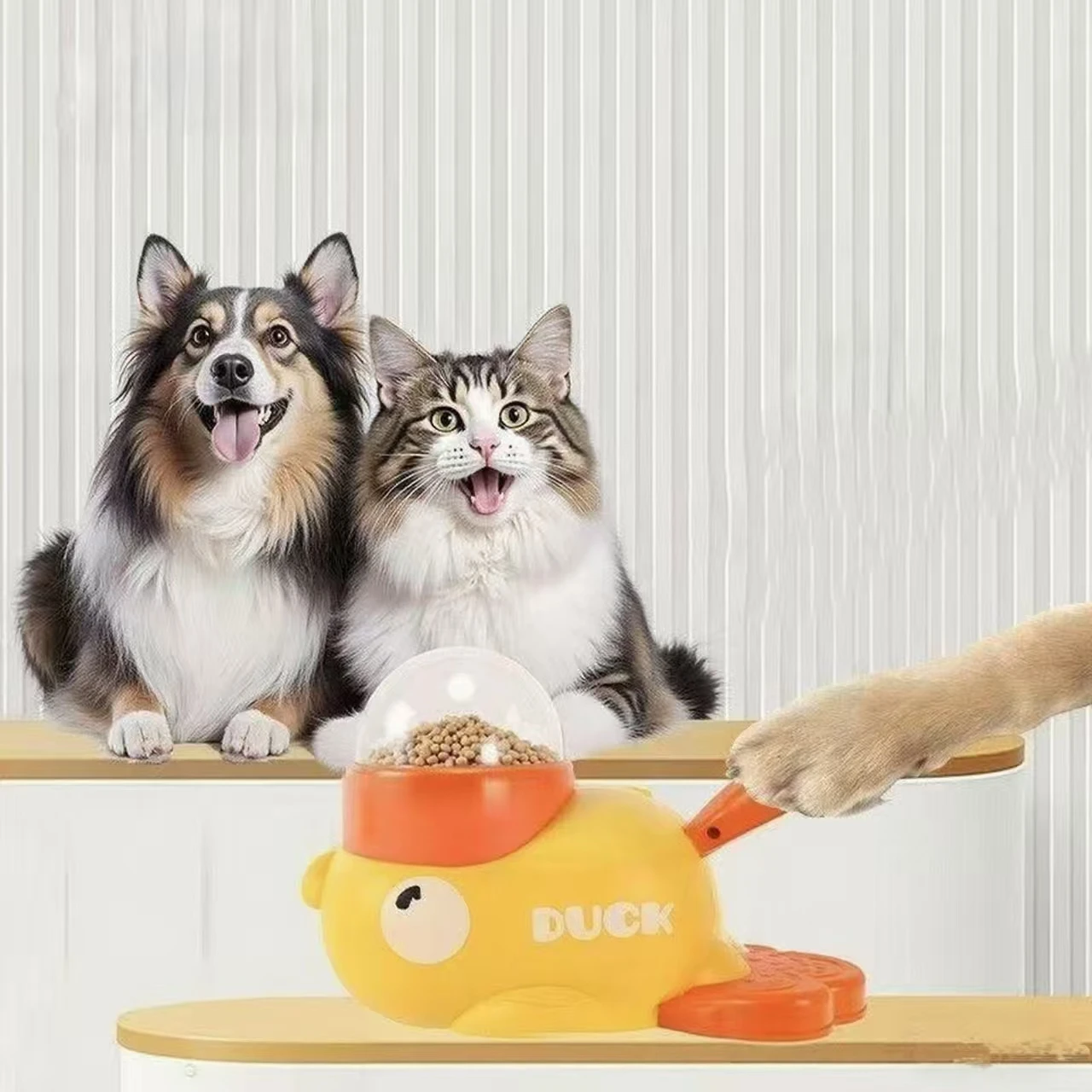 Yellow Duck-Shaped Interactive - Dog Puzzle Feeder Toy review and price