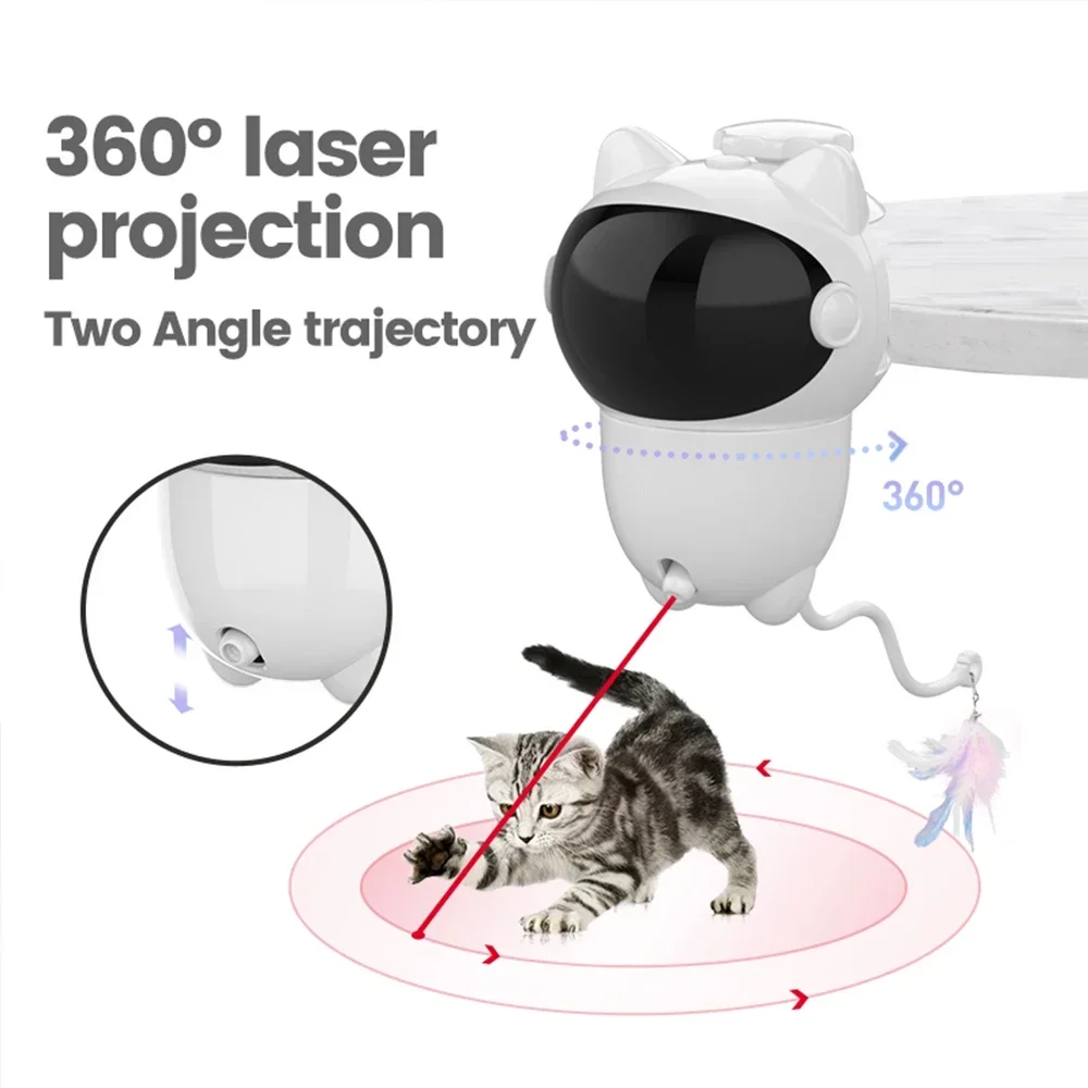 360 Interactive Cat Laser Toy  - Laser Pointer Cat Toy Automatic review and price