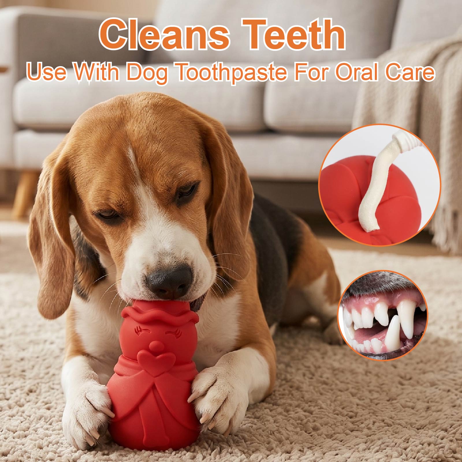 ：Snowman Dog Puzzle Toy, Treat - Rubber Treat Dispensing Dog Toy review and price