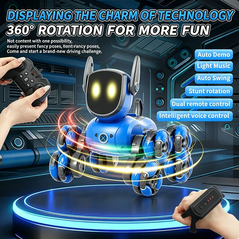 JJRC Q200 2026 RC Robot Stunt  - Interactive Squeaky Plush Dog Toy review and price
