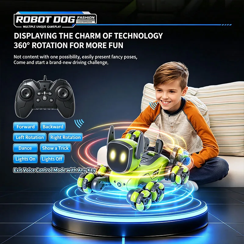 JJRC Q200 2026 RC Robot Stunt  - Interactive Squeaky Plush Dog Toy review and price