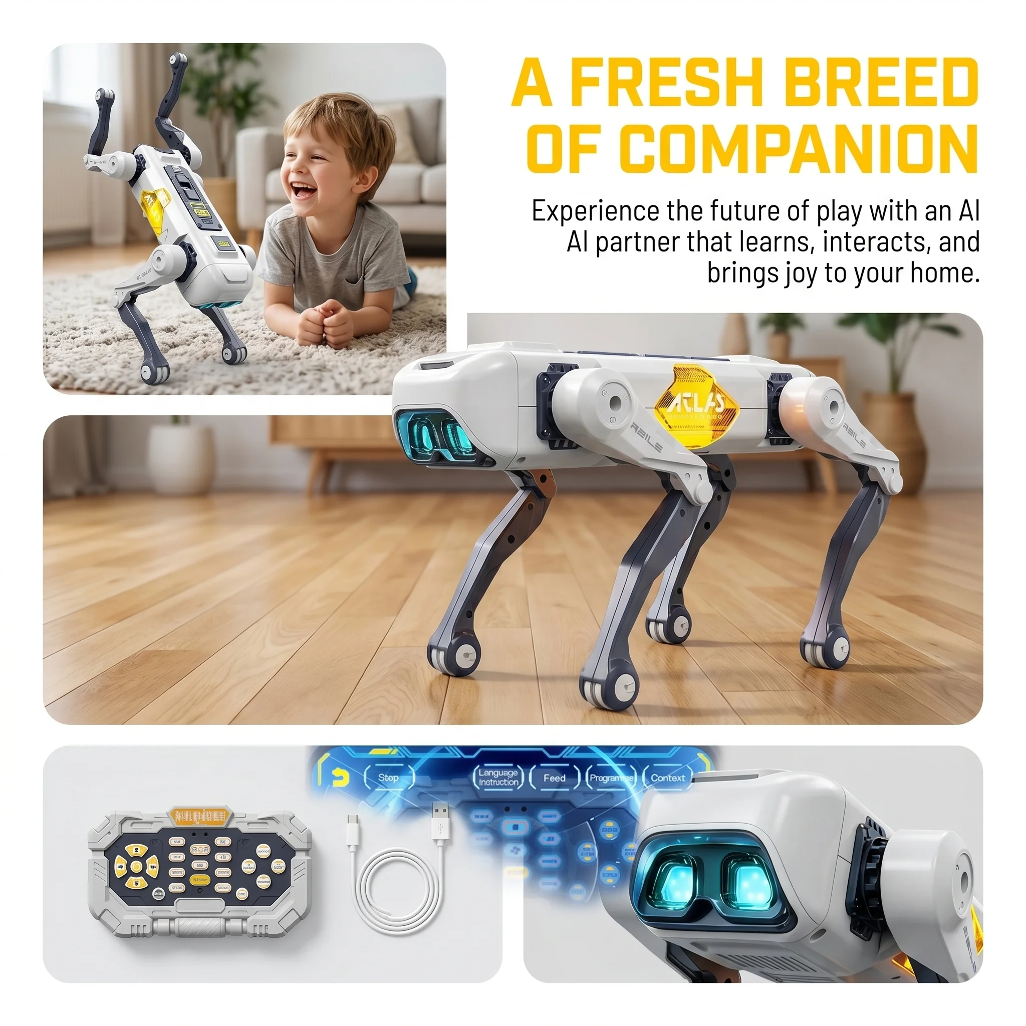 AI Smart Robot Dog, Voice & AP - Dog Toys review and price