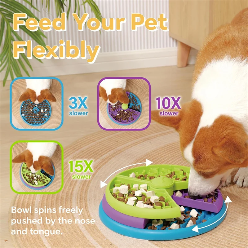 Dog Puzzle Slow Feeder Interac - Dog Puzzle Feeder Toy review and price